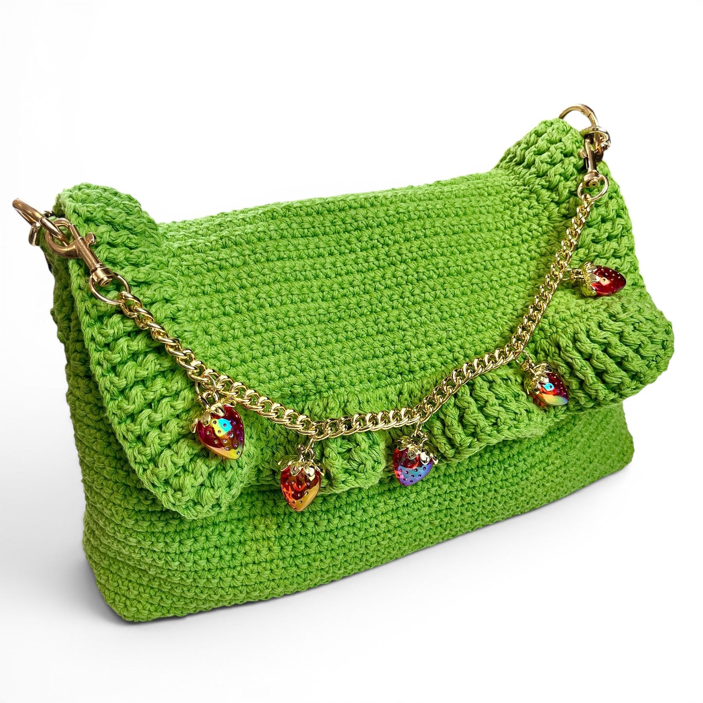 Bundle of 2 - Crochet Skirt Bag and Crochet Fendi Chef Inspired Bag