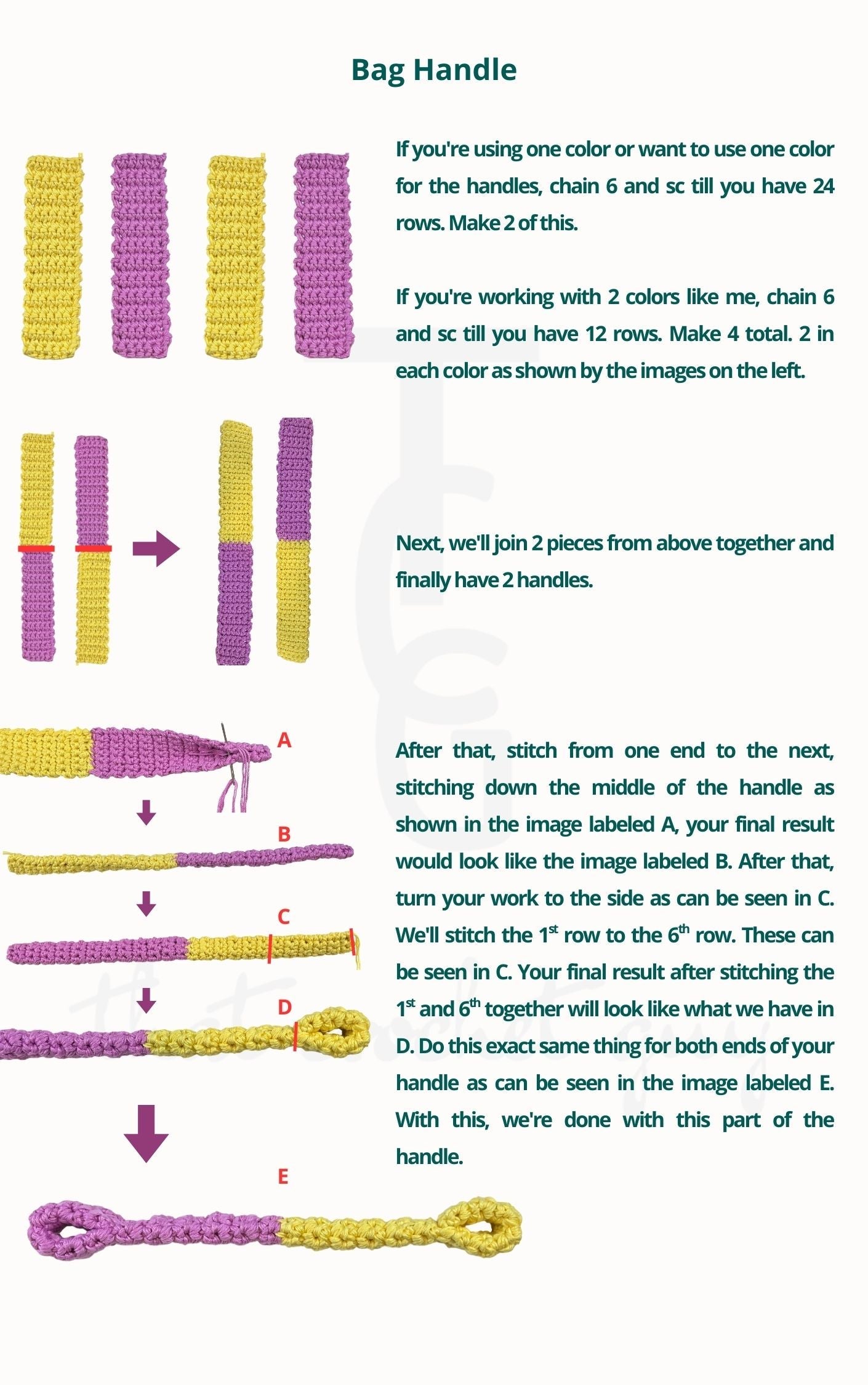 Crochet Coach Mini Rowan Inspired Bag PDF Pattern
