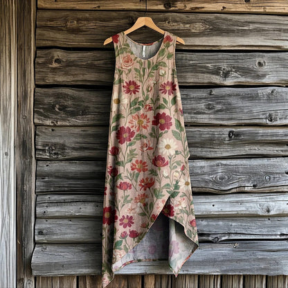 Bohemian Floral Dress Women Summer Beach Long Dress
