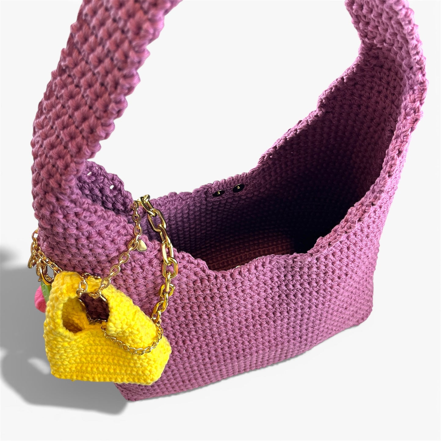 2-in-1 Coach Brooklyn Inspired Crochet Bag Pattern Large Sized Bag + Mini Sized Bag(PDF Download)
