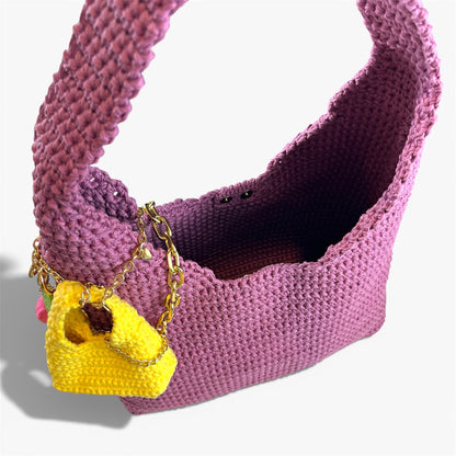2-in-1 Coach Brooklyn Inspired Crochet Bag Pattern Large Sized Bag + Mini Sized Bag(PDF Download)