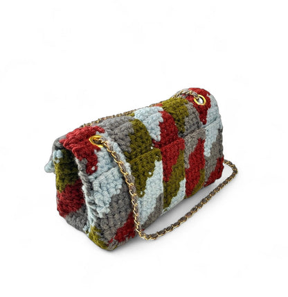 Crochet Tabby Shoulder Bag 20 With Patchwork Quilting Pattern (PDF Download)