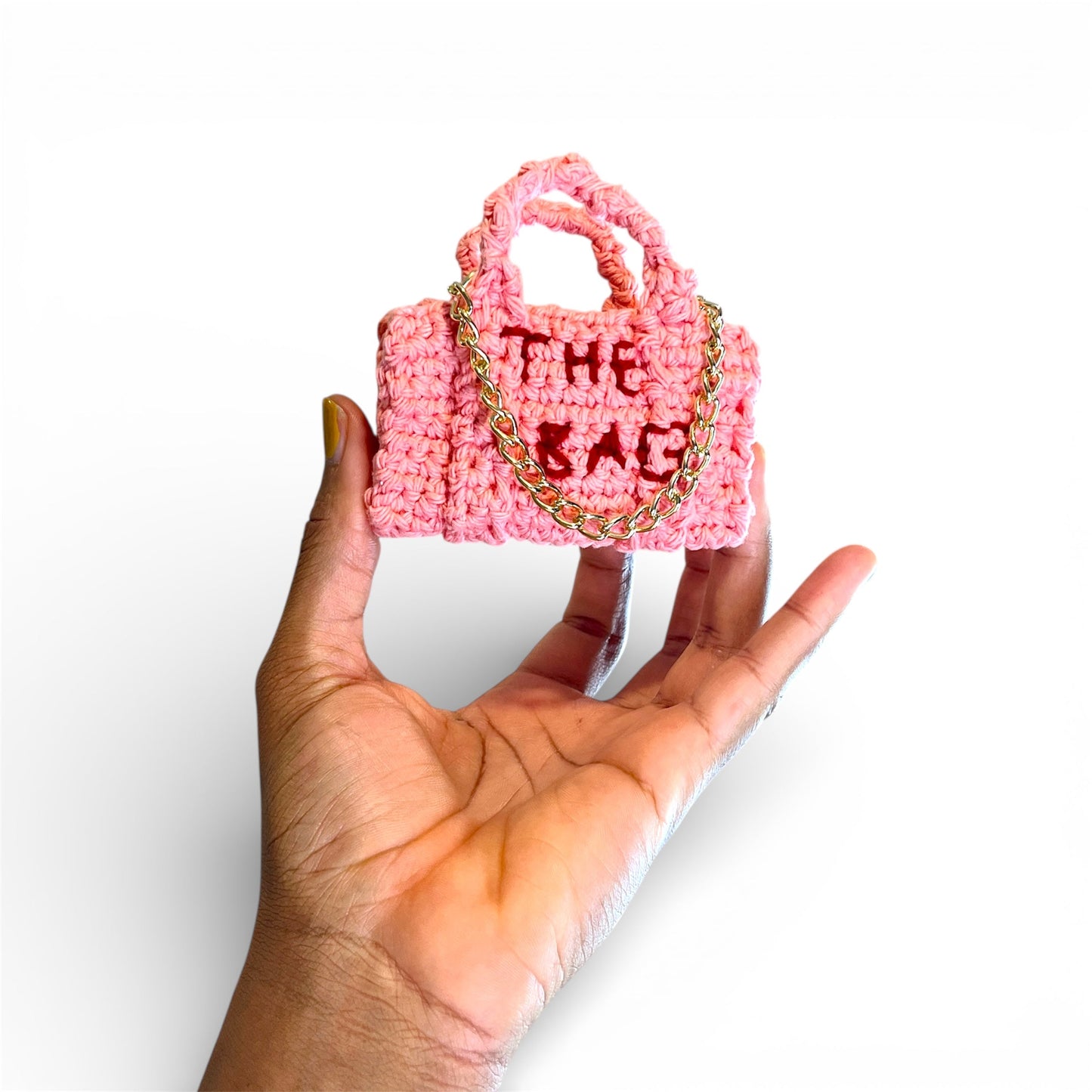 Crochet Marc Jacobs inspired Mini Tote Bag PDF Pattern