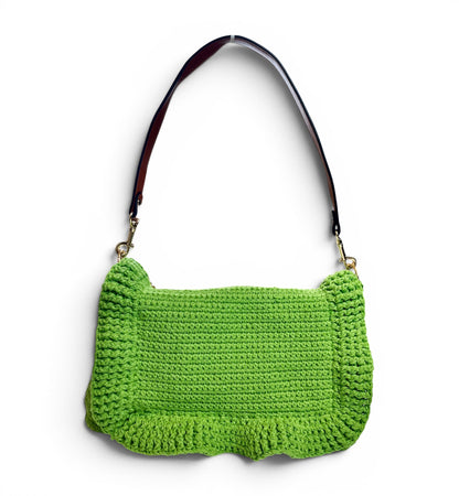 Bundle of 2 - Crochet Skirt Bag and Crochet Fendi Chef Inspired Bag