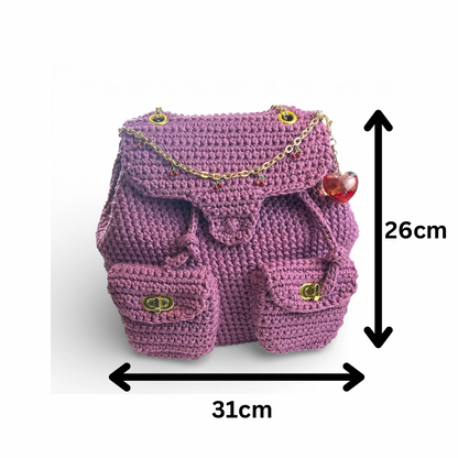 Crochet Coach Tabby Inspired Backpack PDF Pattern