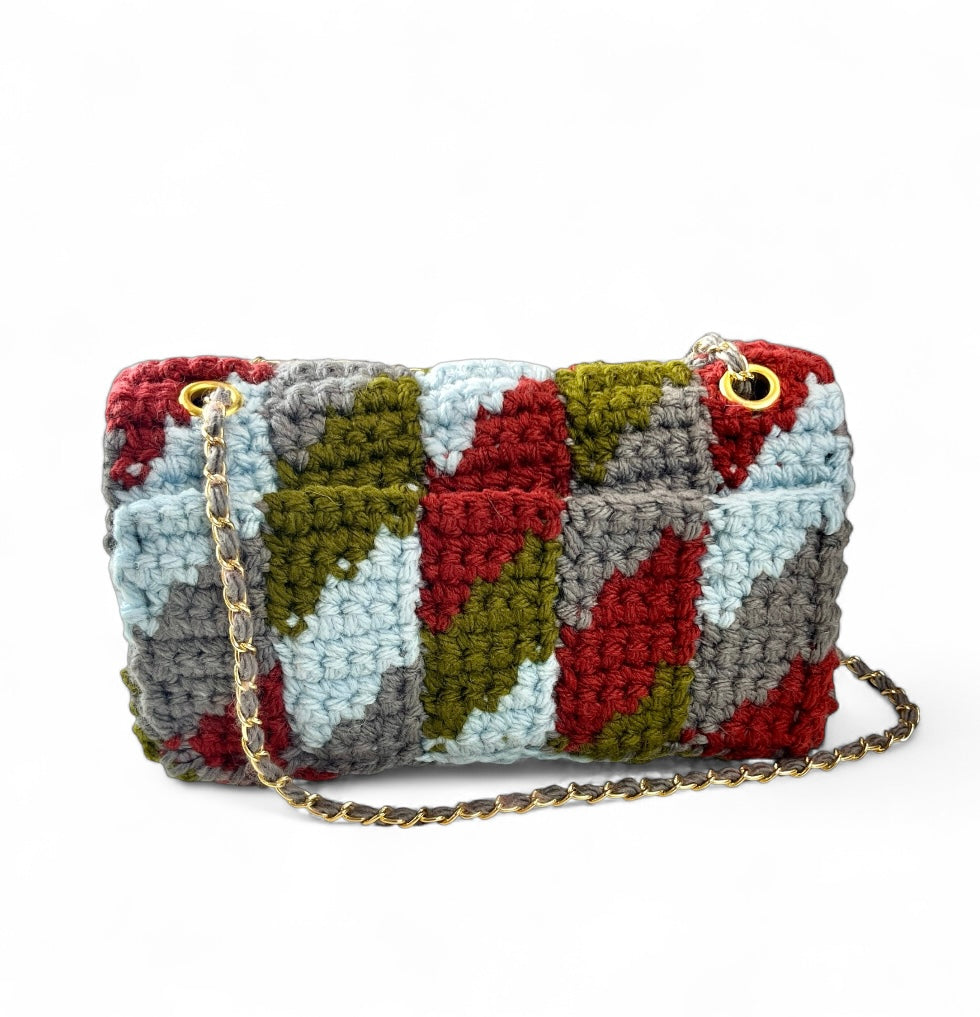 Crochet Tabby Shoulder Bag 20 With Patchwork Quilting Pattern (PDF Download)