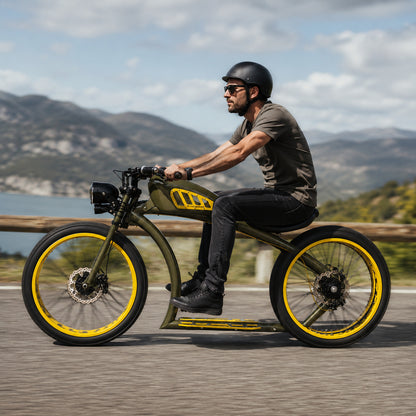 Retro Custom Fat Tire Electric Bike