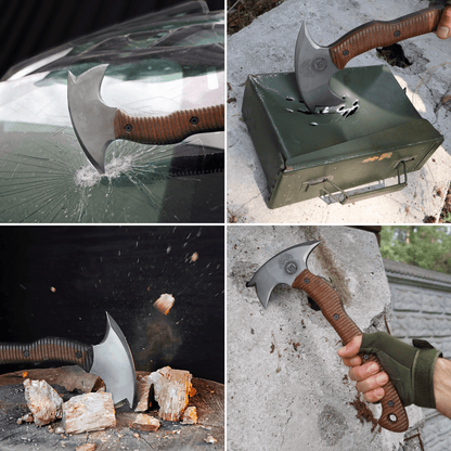 Combat tomahawk "Barong" with polymer composite handle