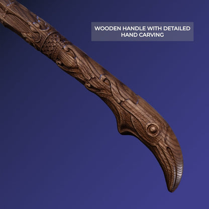 Handcrafted Leviathan axe with glow in the dark runes