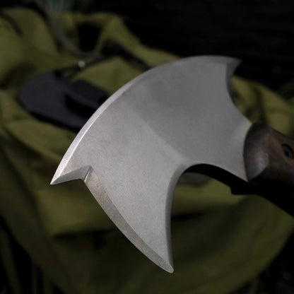 Handmade tomahawk "Dakuri" with tribal engraving