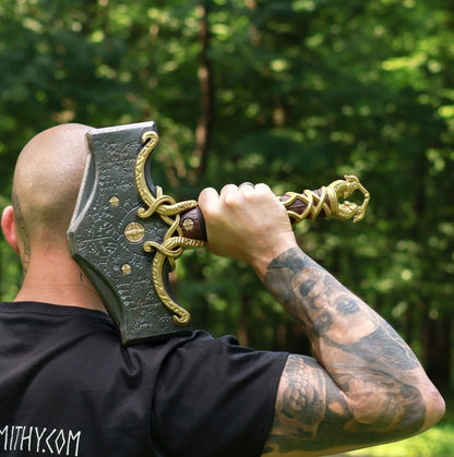 Mjolnir hammer steel version 26.45lb Glow-in-the-Dark Runes