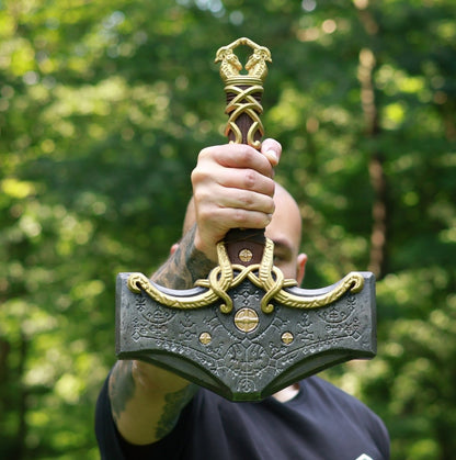 Mjolnir hammer steel version 26.45lb Glow-in-the-Dark Runes