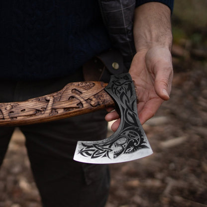 Viking axe handmade Ulfhednar Warriors