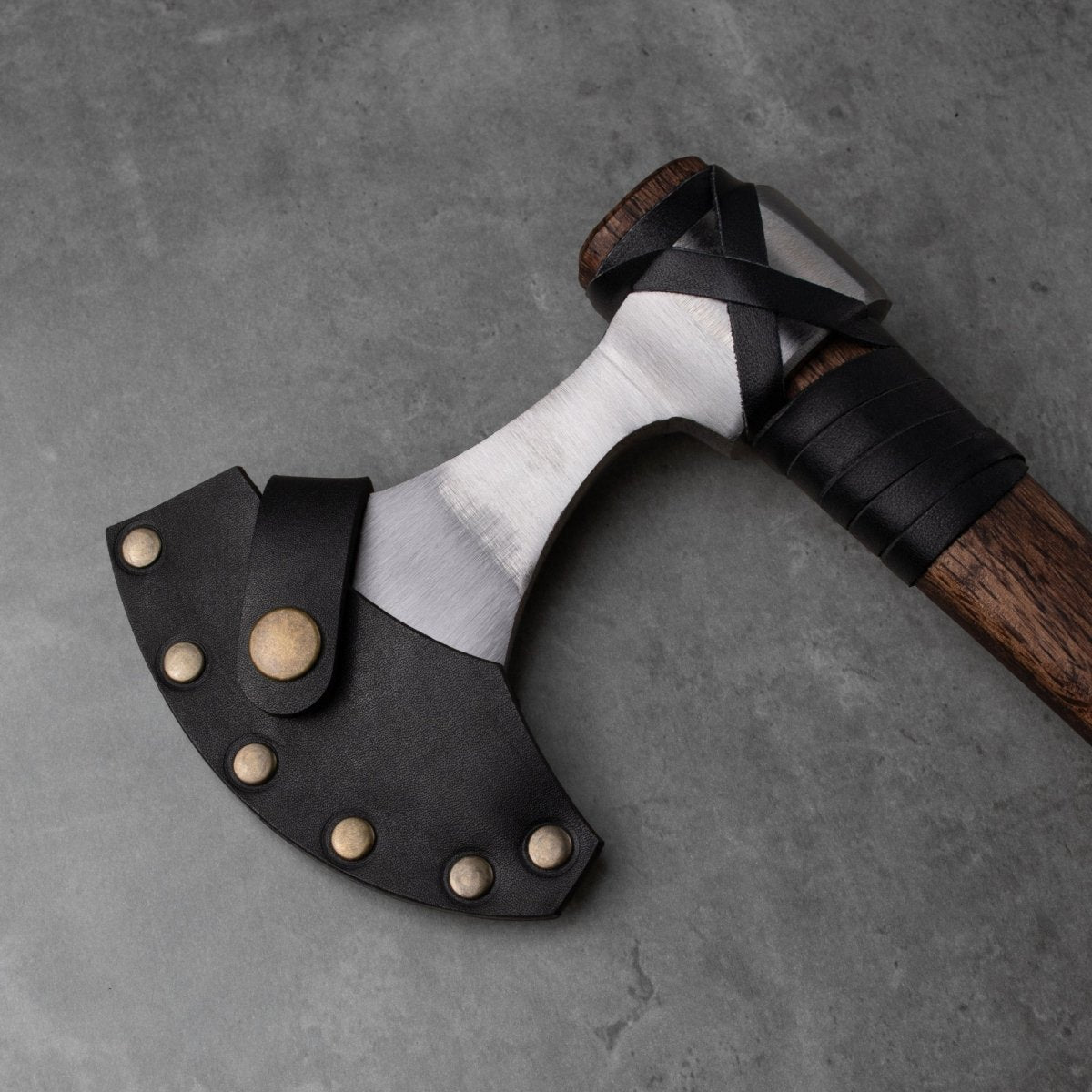 Viking Axe "Vindflaug" with Leather Wrap
